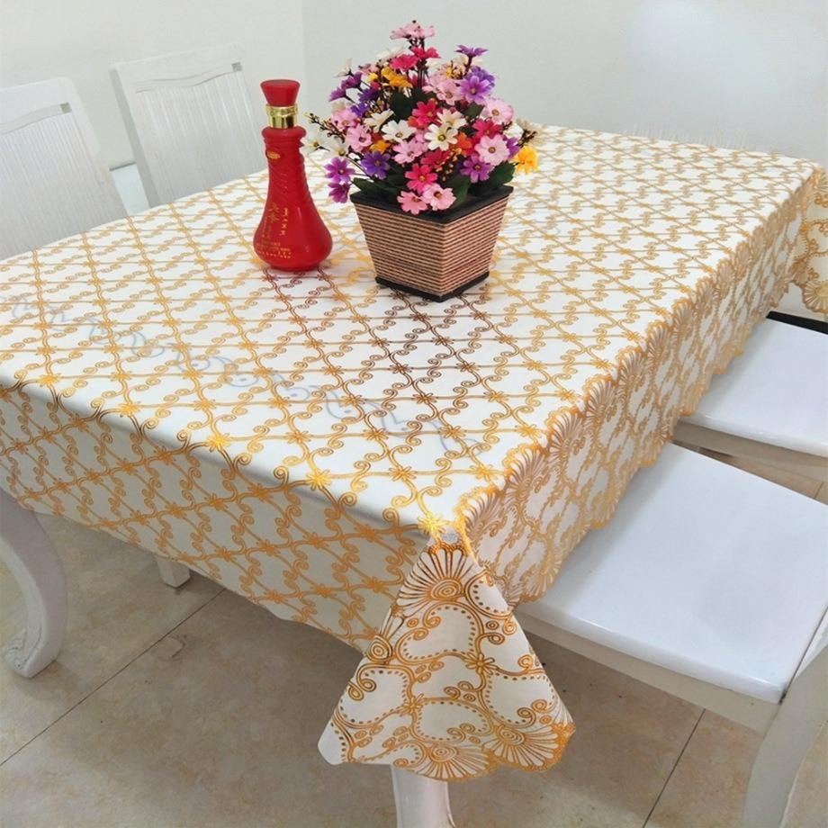 Waterproof, Oil-Proof And Anti-Scalding Coffee Table Tablecloth Leave-In Rectangular Dining Table Cloth Household Living Room Light Luxury
