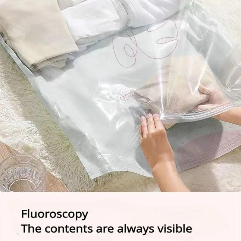 1pcs Vacuum Storage Bag, Household Cotton Quilt, Clothing Storage, Compression Bag, No Pumping, Thick Moving Packaging Bag