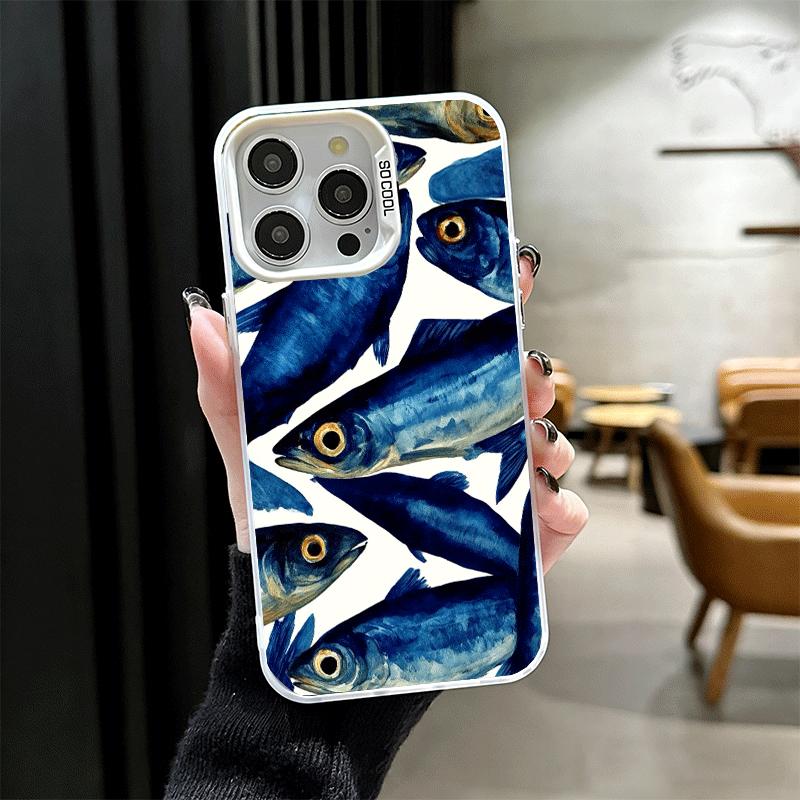 Discounted Salted Fish Soft Phone Case for iPhone 15 16 17 Pro Max 17Air 16E 14 Plus 13 12 Mini Shockproof Cover Back Shell