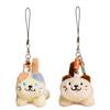2pcs Mini Couple Pendants Zinc Zinc Alloy Bag Charm Portable Angry Cat Keychains  Party