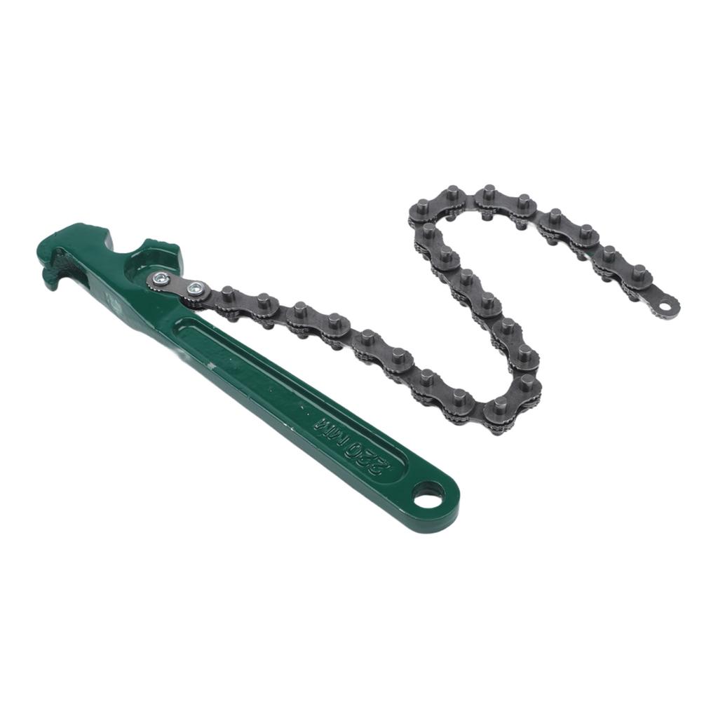 Secure Grip Chain Wrench with Heavy-Duty Build and Powerful Clamping for Plumbing Mechanical and Fire Fighting Applications