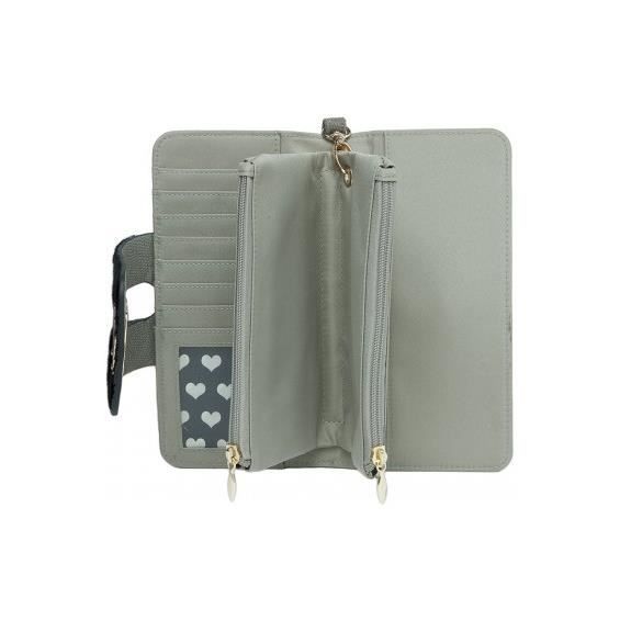 Portefeuille - LOLLIPOPS - Seal New Sarah - Gris - Synthétique - Effet serpent