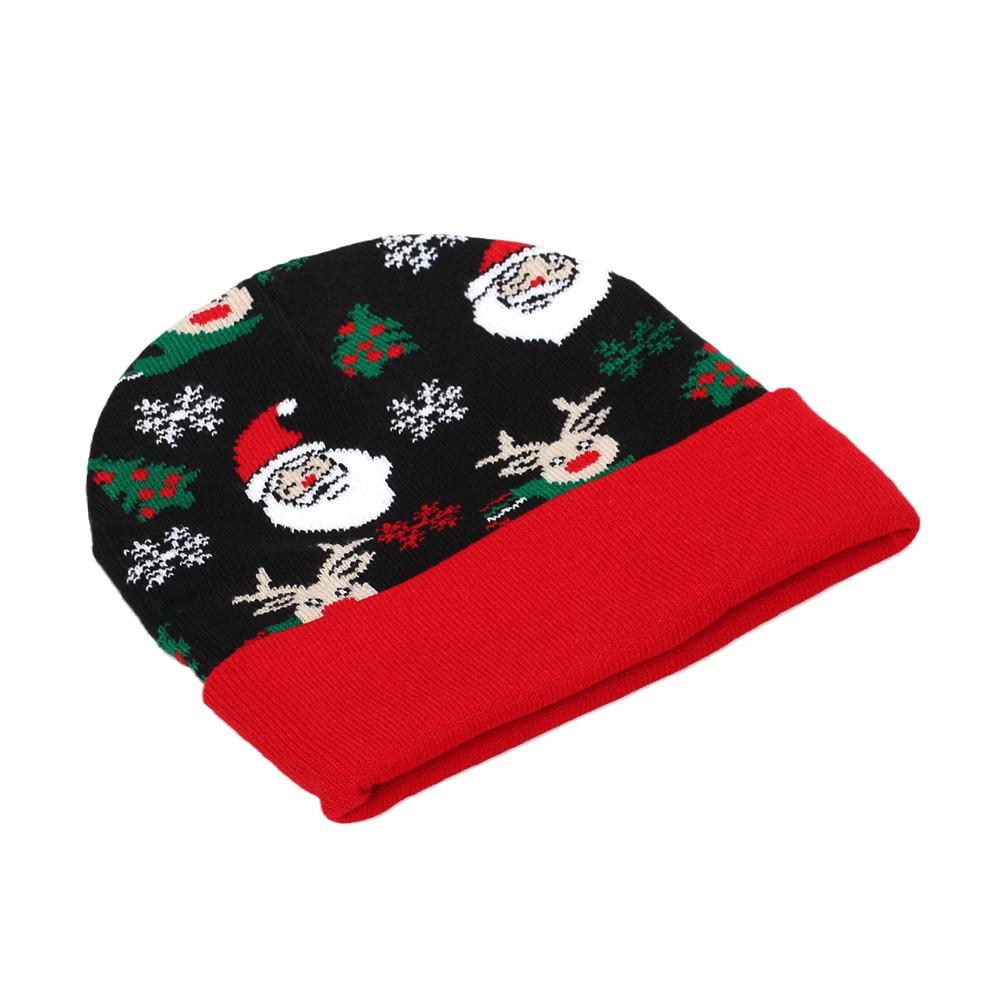 Unisex Christmas Jacquard Knit Beanie - Simple & Versatile Autumn/Winter Hot Style