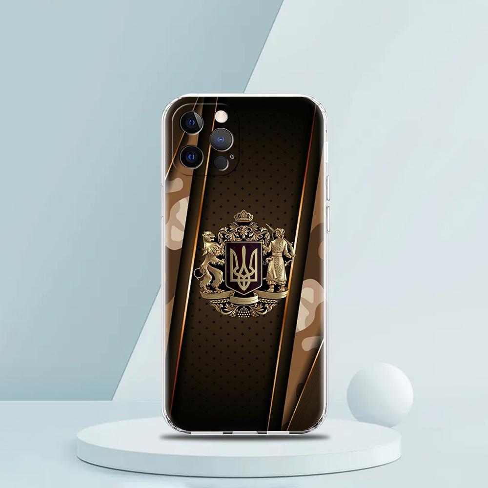 U-Ukraine Flag Phone Case for iPhone 16 15 14 13 12 Pro Max Transparent Soft for iPhone 11 Pro Max 7 8 Plus XS XR Shell Capas