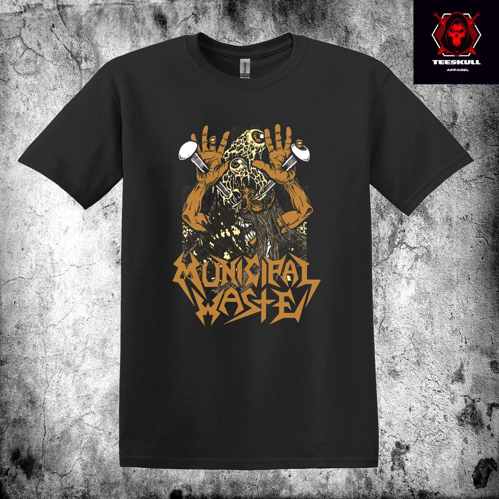 26 Municipal Waste Heavy Metal Band Tee Half-Tone Print Unisex T-SHIRT S-3XL Unisex T-Shirt