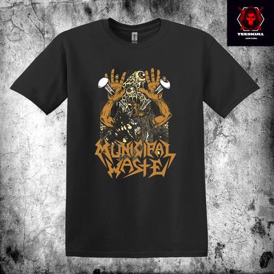 26 Municipal Waste Heavy Metal Band Tee Half-Tone Print Unisex T-SHIRT S-3XL  Unisex T-Shirt