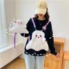 Messenger Bag Ghost Plush Backpack Large Capacity Crossbody Bag Sweet Doll Stuffed Plush Bag  Women