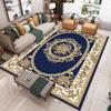 Luxury Blue Turkish Boho-style Carpetcarpet for Living Room Decor Bedroom Soft Floor Mat Balcony Lounge Rugs Kitchen Nonslip Mat