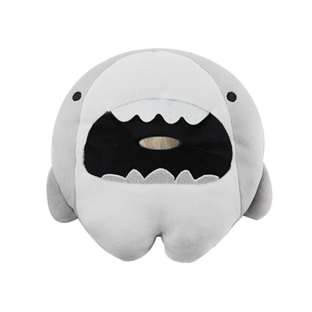Car Tissue Boxes Creative Cartoon Plush Paper Napkin Case Cute Animals Shark Paper Tissue Box Holder Interior Accessories