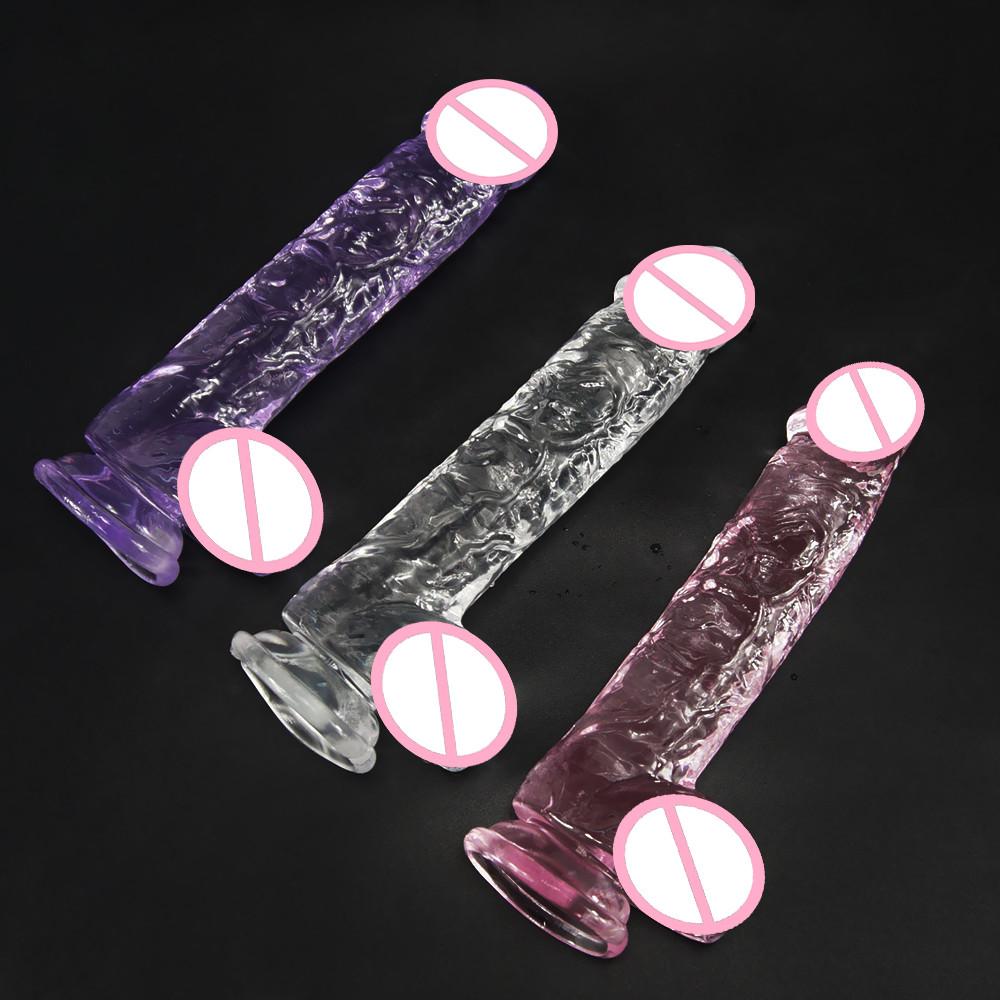 Soft Jelly Dildo Realistic Big Penis Dick Suction Cup Masturbator Anal Butt Toys G-spot Sex Toys for Woman sex