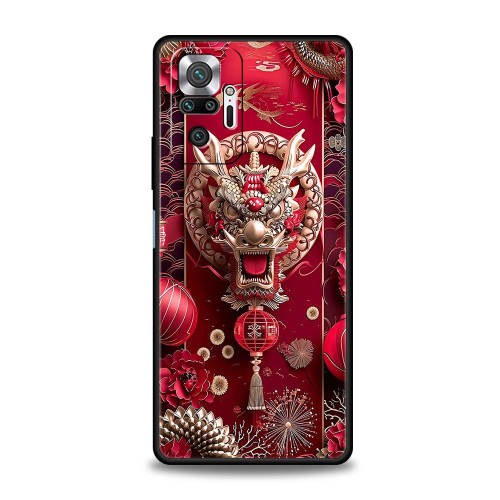Cartoon Dragon Phone Case Cover for Redmi 13C 10C Note 13 12 10 11 Pro Plus 7 8T K40 K50 Gaming Pro Plus 5G Soft Shell Capas Bag