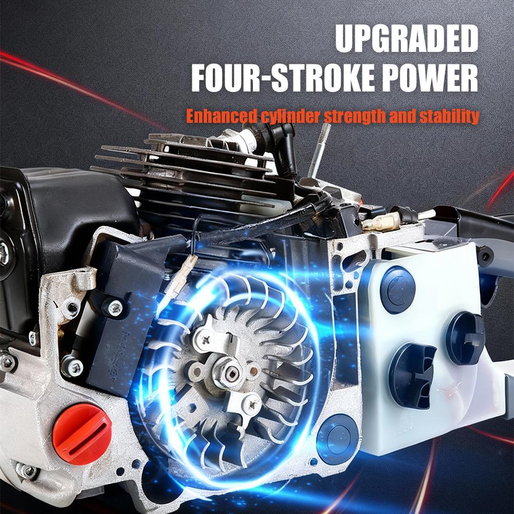 4 Stroke Petrol Chainsaw High Power 16800W Gas Chain Saw Gas Powered Wood Cutting Saw Handheld Felling Saw Tree Chainsaw