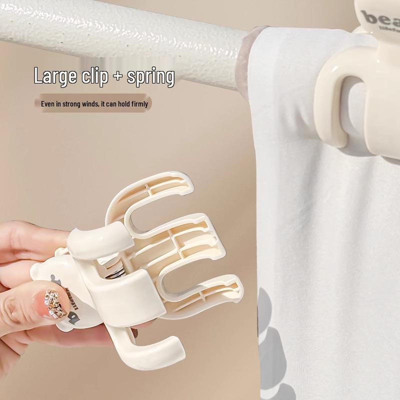 Kleine Bär Winddichte Multifunktionale Wäscheklammern - Starke Befestigungsclips für Socken & Sonnentrocknung