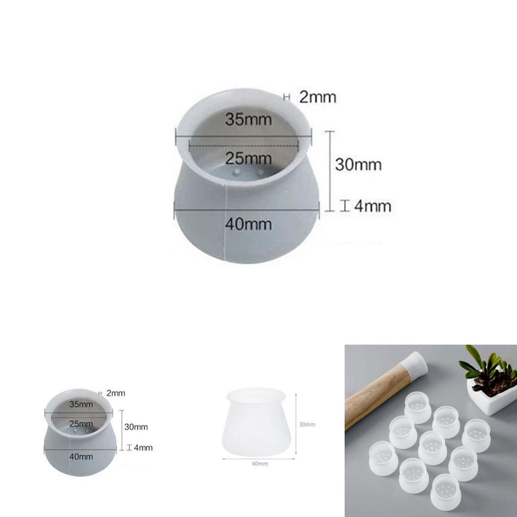Durable Tpr Table Foot Cover With Anti-slip Silent Thickened Chair Leg Cap Floor Protector