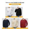 Baleno Men's Pure Color Round Neck Pullover Sweatshirt