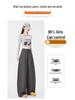 American-Style Ruffled Waistband Cargo Pants: 2026 Fashionable Slimming Women's Wide-Leg Balloon Pants for Spring/Summer