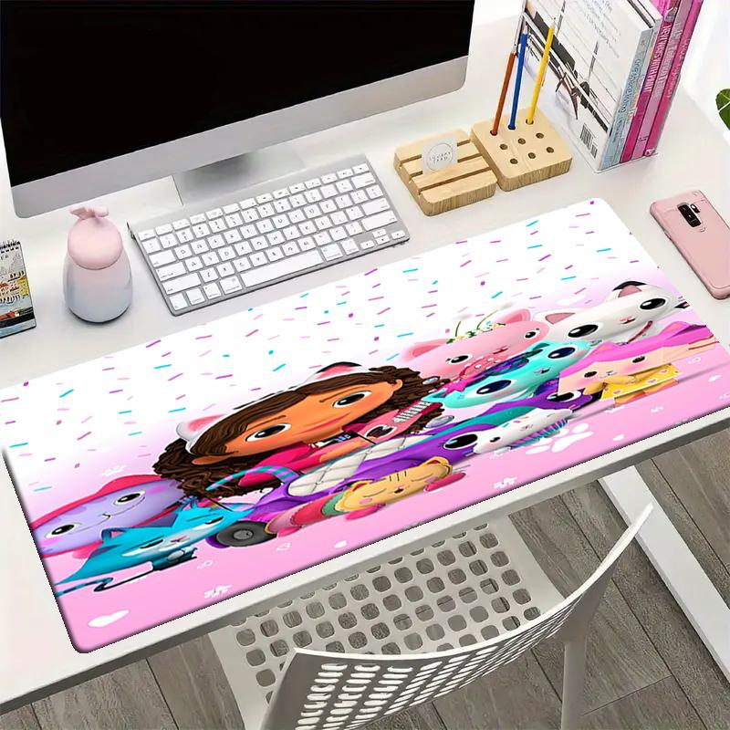Gabby's Dollhouse Theme Mouse Pad, Non Slip Rubber Base, Multifunctional Office & Home Decor, Perfect for Workspace Personalization.