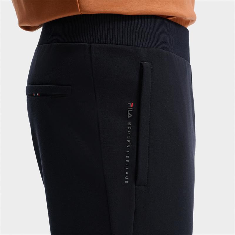New FILA Knitted Sweatpants Men's Legend Blue F11M431606FNV
