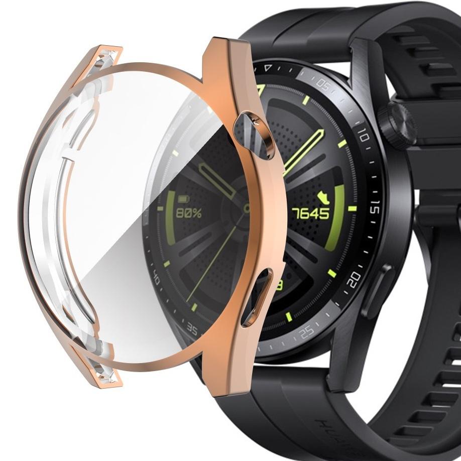 2-in-1 Case with Screen Protector for Huawei Watch GT 3 42mm, Rose Gold