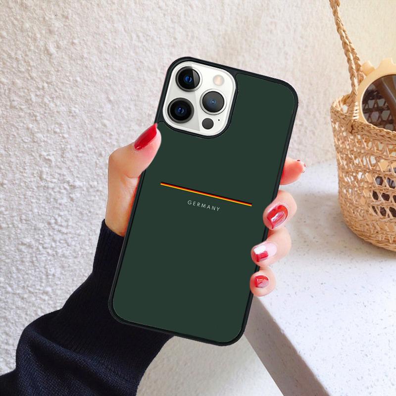 Germany Flag National Emblem Phone Case for iPhone 17 Air 16 PRO MAX 15 14 PLUS 11 12 13 Back Cover Fundas Shell