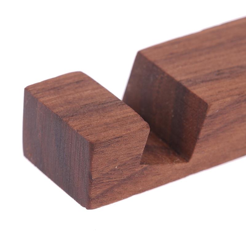 1 Pezzo Semplice Universale Portatile Legno Massello Supporti per Cellulare Portachiavi Supporto da Scrivania Holder Per Telefono Cellulare Accessori per la Casa