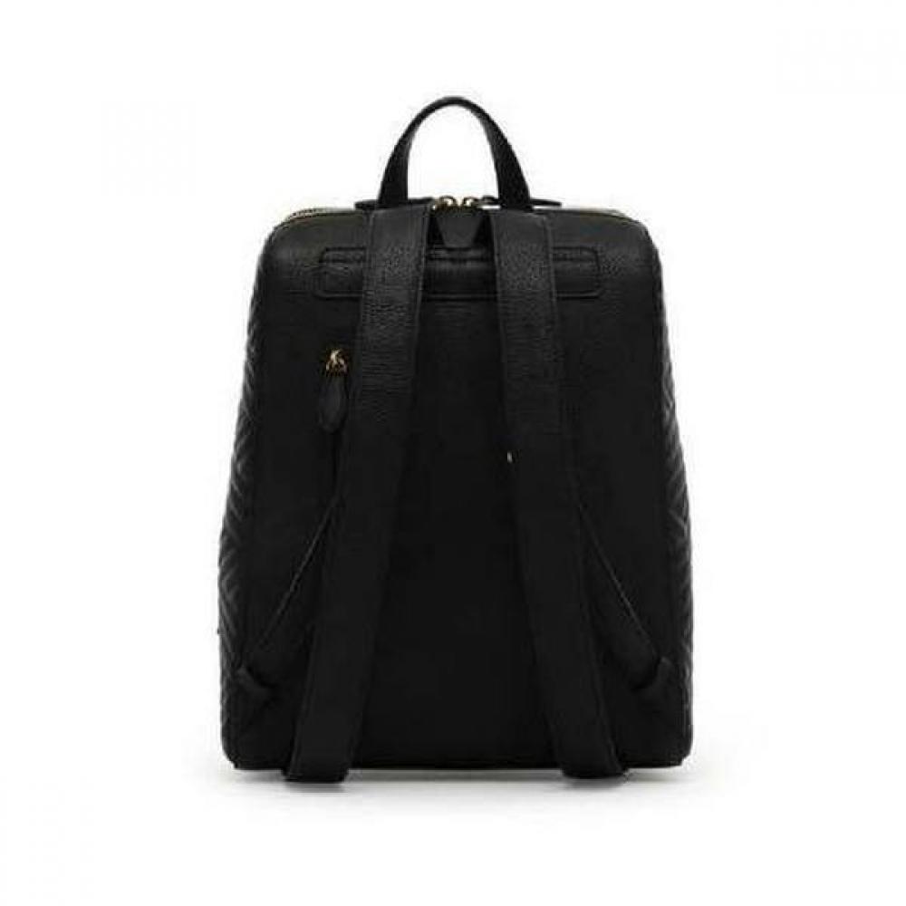 Daks Black Cutting Dd Logo Quilting Leather Backpack Dcba1f369bk