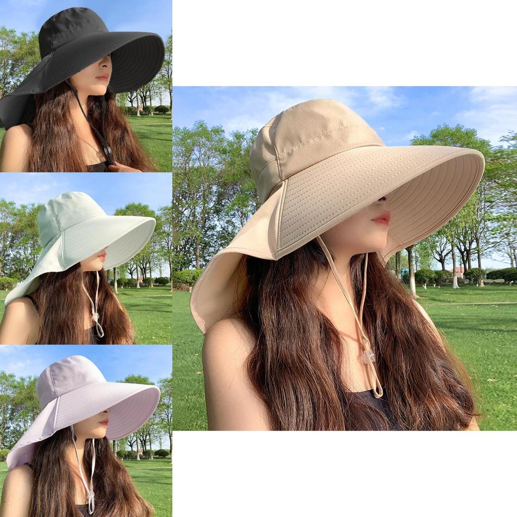 Womens Large Brim Fishing Hat Sun Protection Summer Uv Guard Various Colors