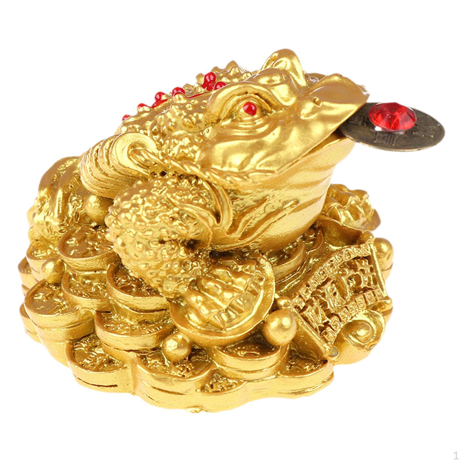 

Three-Legged Figure Resin Ornament Table Money Symbol Suitable for Shop Gift Decoration