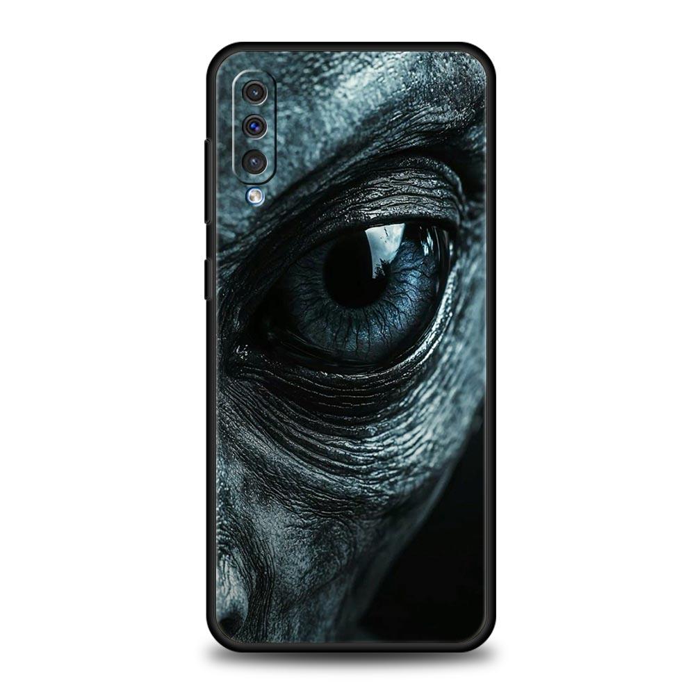 

Чехол для телефона Samsung A56 A36 A26 A24 A12 A14 A16 A50 A70 A22 A40 A34 A54 A42 A52 5G A04s A06 Cover Страшный узор Глаз Дьявола Galaxy A22 5G