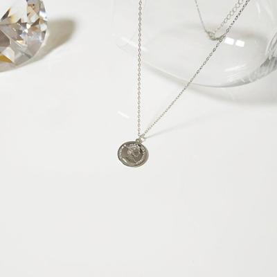 Stilvolle Damen Silbermünzen Anhänger Halskette Schmuck (11621876)