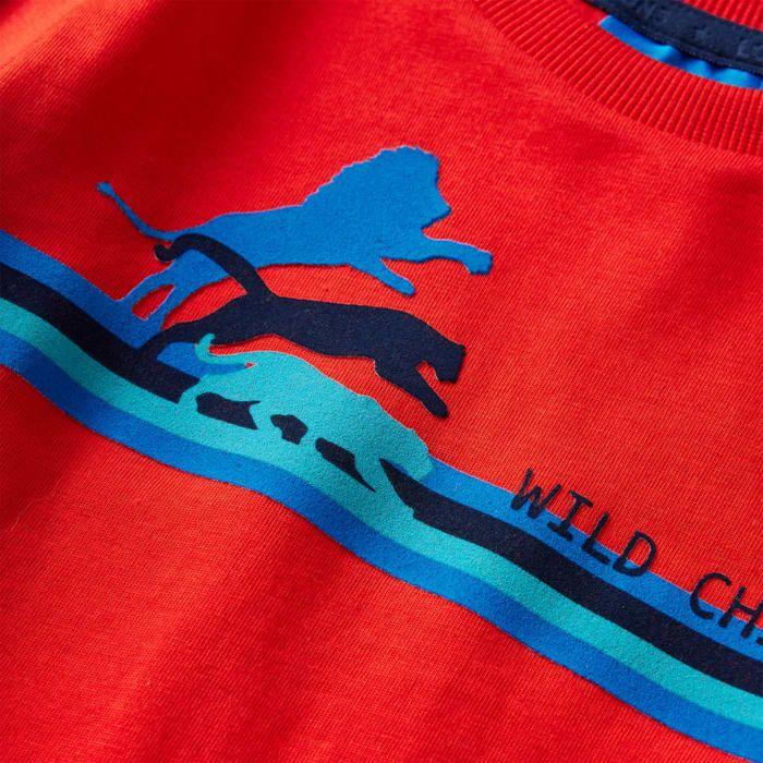 Kids' Long-sleeved Red T-shirt 92/104/116/128/140