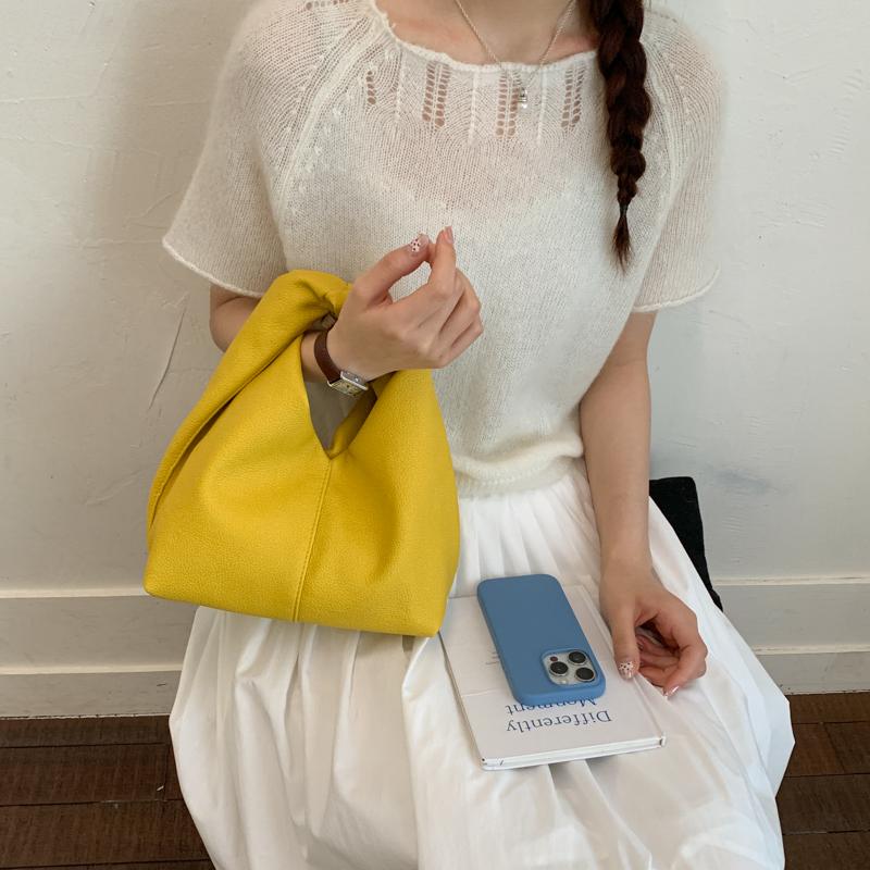 Weiche PU Hobo-Tasche für Damen Schlaffe Tote mit Henkel Kleine Umhängetasche für den täglichen Gebrauch