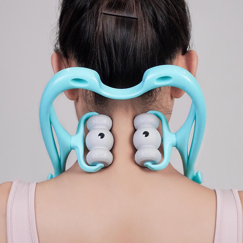 Cervical Massager: New Swan Six-Ball Magnetic Neck Manual Clip Artifact