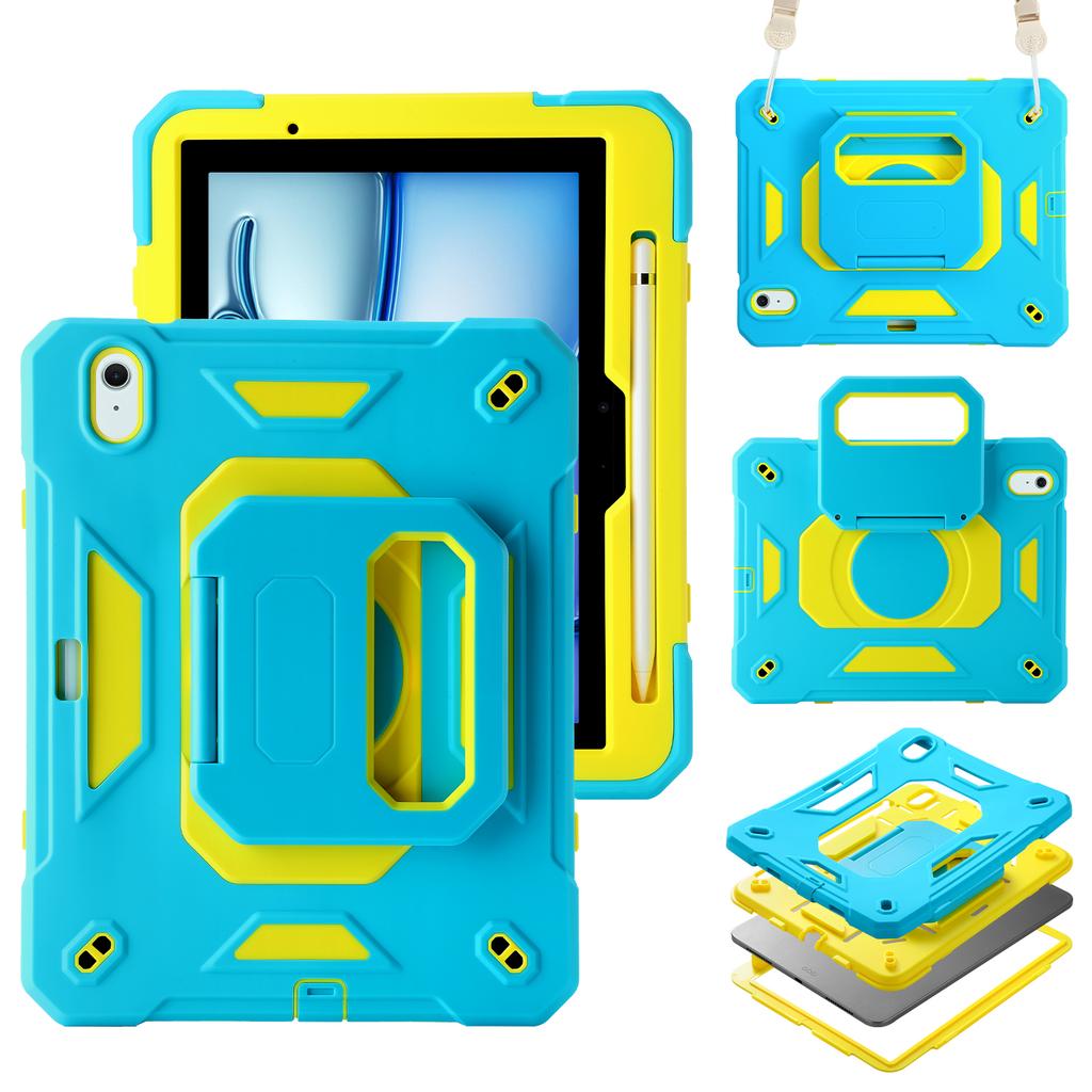Case for IPad A19 A16 10th 11th 12th 7th 8th 9th 10.2 Pro 11 2024 2025 Air 11 M2 M3 Air 5 4 Shockproof Stand Kids Safe Cover