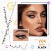4-color Colorful Vibrant Girl Series Eyeliner Rubber Pen Not Easy To Smudge Gold White Black Color Silky Eyeliner Stage Eye Makeup