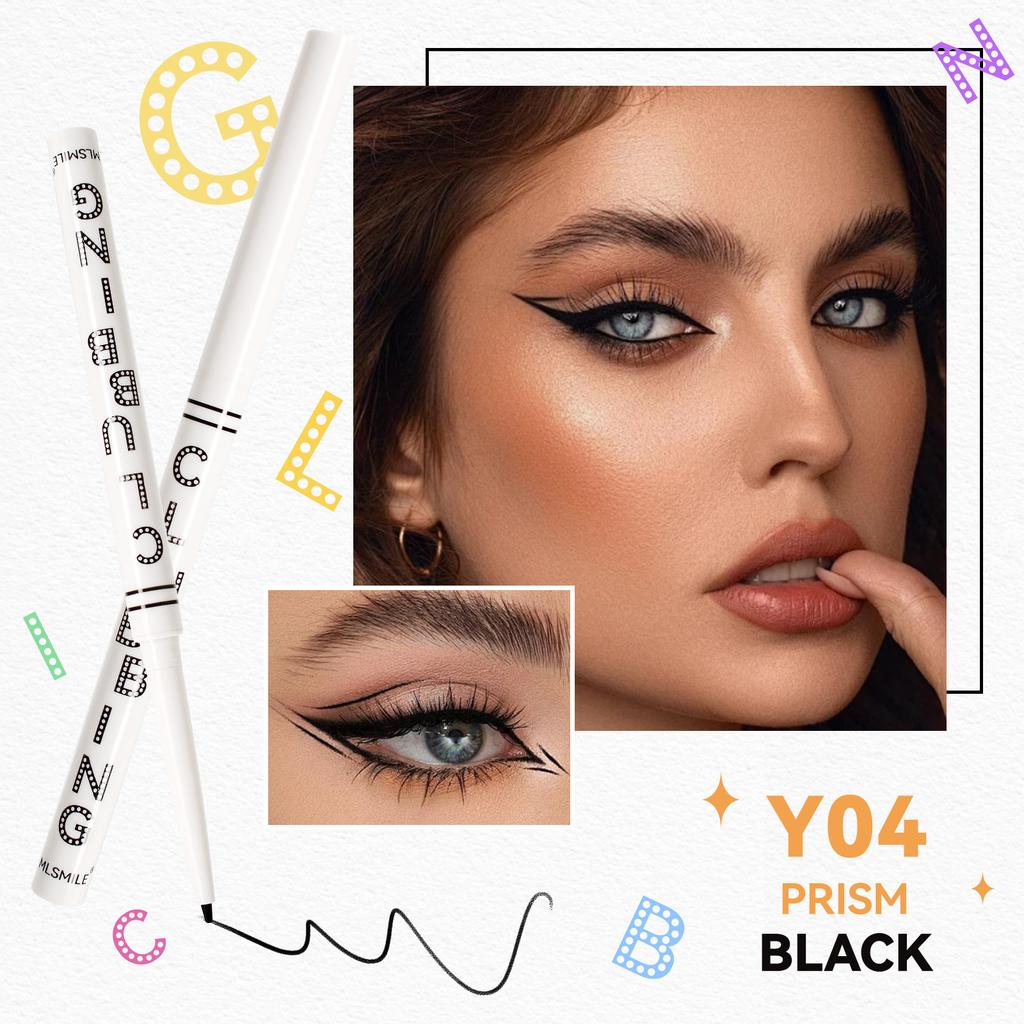 4-color Colorful Vibrant Girl Series Eyeliner Rubber Pen Not Easy To Smudge Gold White Black Color Silky Eyeliner Stage Eye Makeup