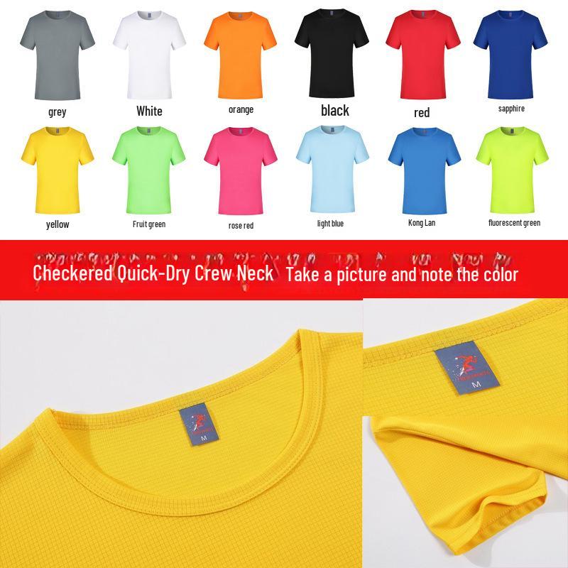 Custom Quick-Dry Round-Neck T-Shirts: Short-Sleeve Class Uniforms, Election Shirts, Summer Workwear, Cultural Shirts with Printed Logos