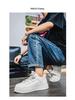 2025 Frühling Herren Trendige Weiße Atmungsaktive Sneaker mit Dicken Sohlen - Vielseitige Lässige Skateschuhe
