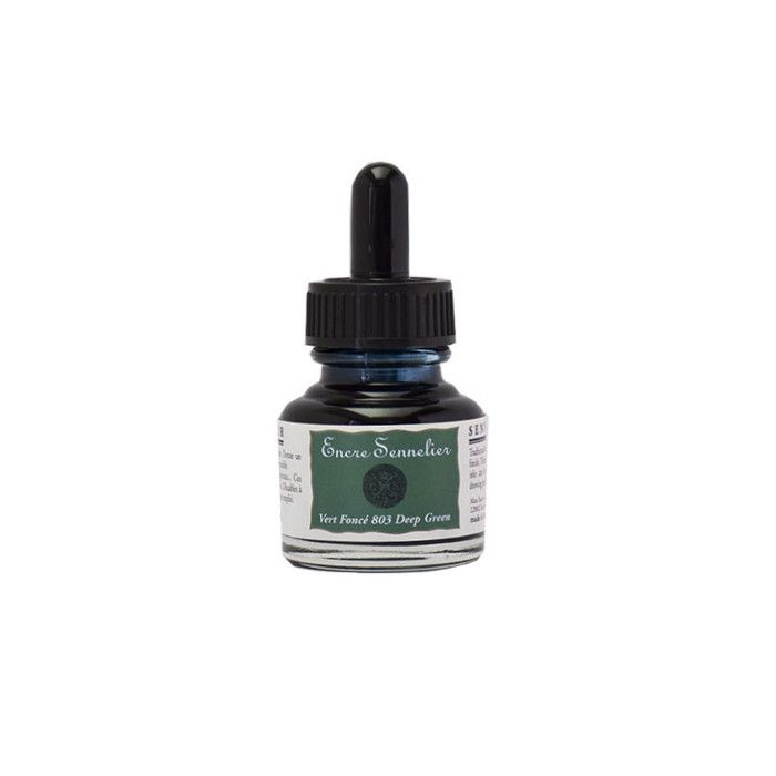 Sennelier Ink Bottle 30ml Dark Green 803