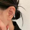 1pair A Fun No-Piercing Zipper Ear Clip And Earring, Creatively Designed for Those Without Ear Holes