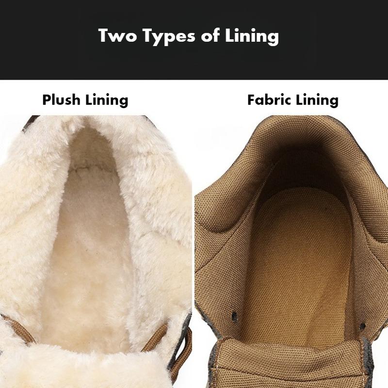 Men's Hiking Boots Waterproof Snow Boots Leather Sneakers Male Outdoor Sports Shoes Size 39-45