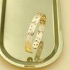 Gold Plated Half-Open Hollow Star Moon Bracelet - Women’s Cuff, Colorfast