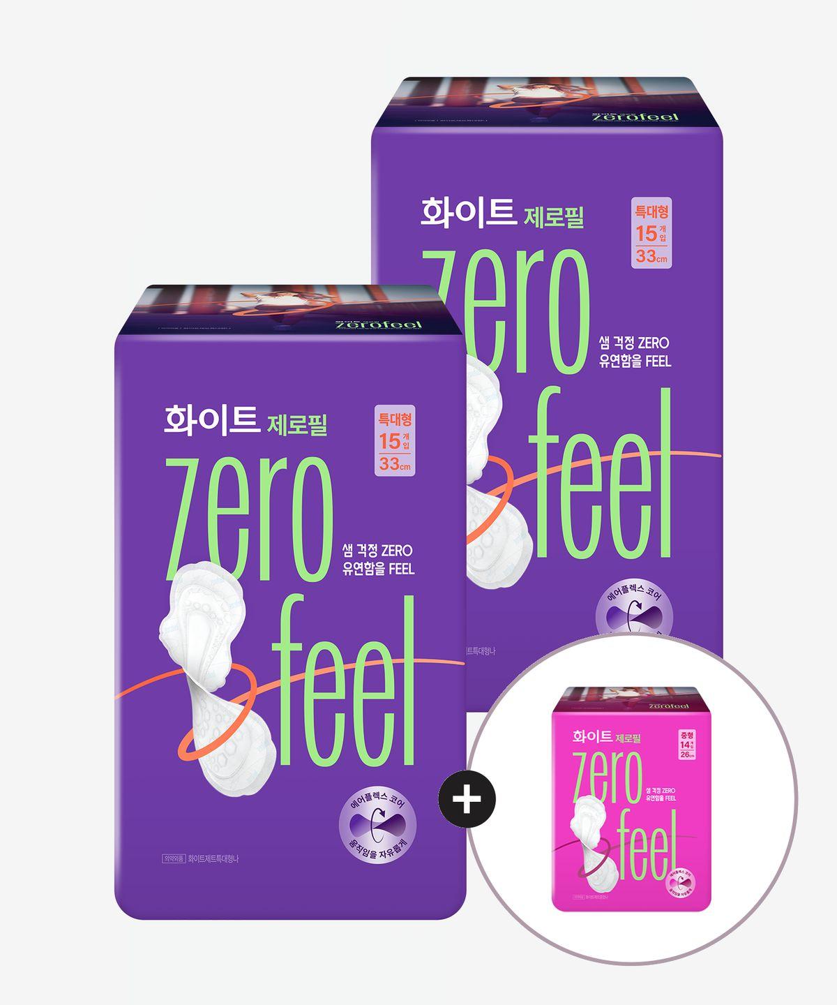 Zerofill Extra Large 15 sheets x2+1 pack (Medium 14 sheets)