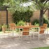 7-piece Garden Set In Solid Acacia Wood vidaXL 3334808