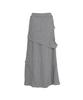 Bimuet Cutout Detail Elastic Skirt Black Check