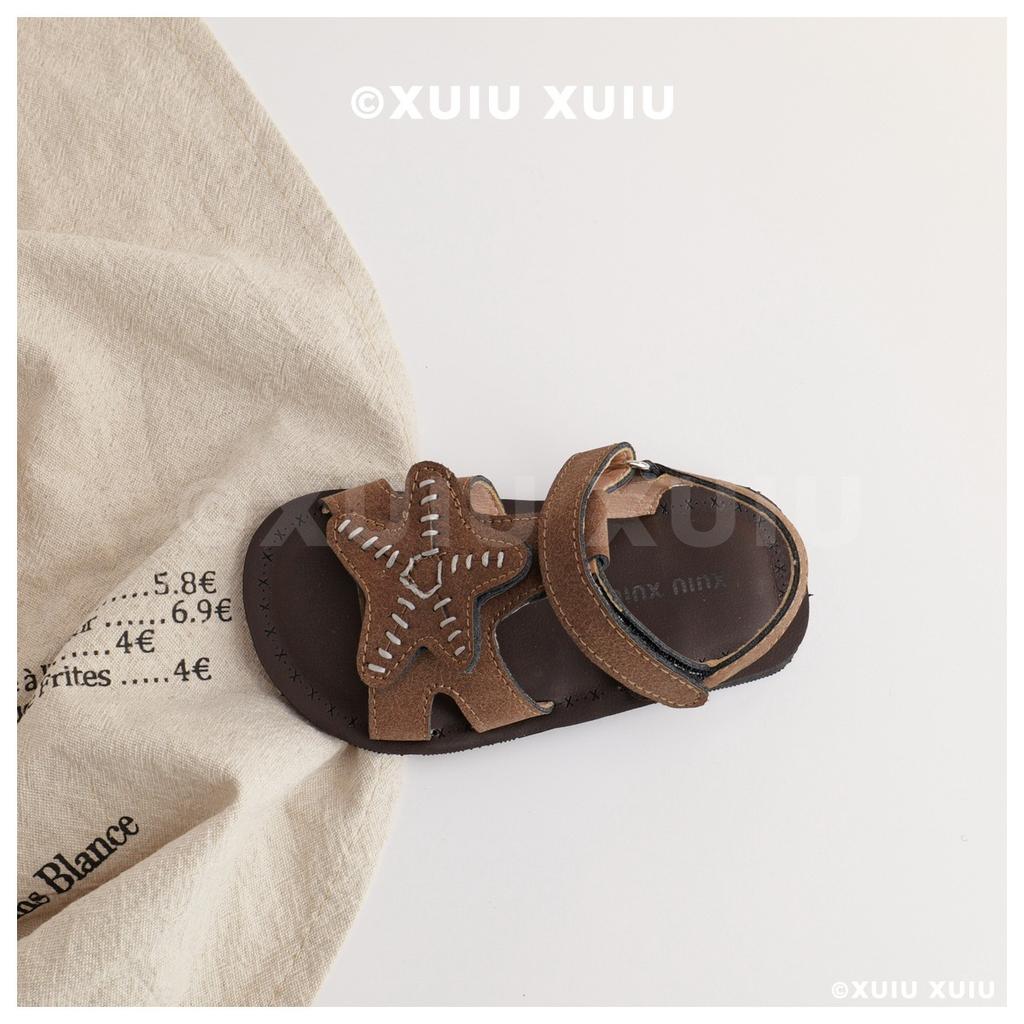 XSHX "SeaStar" medieval starfish beach wind boys and girls sandals open-toed Velcro [Wenzhou shoes]