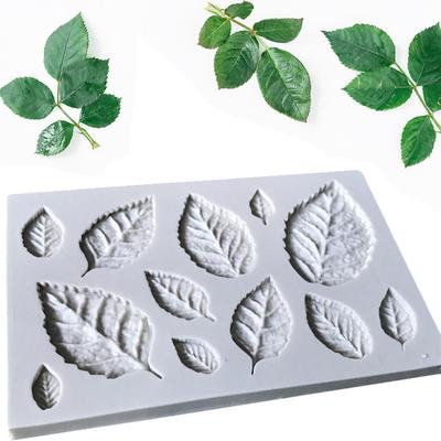 Leaves Silicone Mold Fondant Cake Chocolate Sugarcraft Decorating Baking Tool