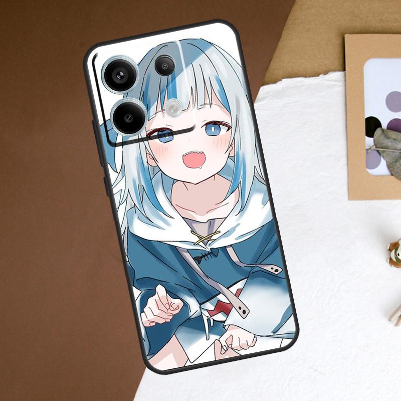 Gawr Gura Hololive Anime Case For Redmi Note 11 12 13 Pro Plus 9 10 10S 11S 12S Redmi 12 9C 10C 12C 13C Back Cover