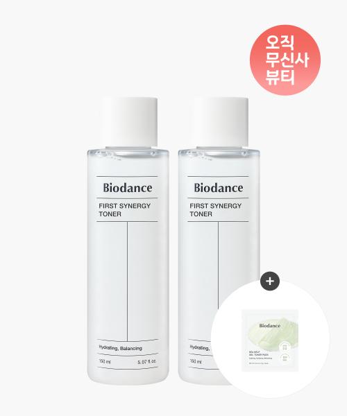 Biodance First Synergy Тонер 150 мл (Двойная упаковка) + Подушечки с морскими водорослями (2pcs) NONE