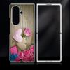 Cute Love Hearts Print Case For Samsung Z Fold 8 Ultra 7 6 5 Luxury Plating Leather Skin Hard Phone Cover For Galaxy Z Fold8 Fold7 Fold6
